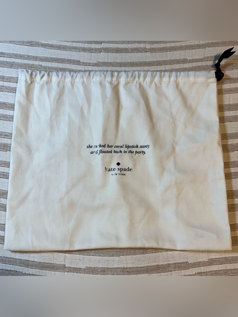 Kate Spade New York Duster Bag W Drawstring. Perfect Condition!